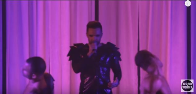 Brian Justin Crum at The Marco Marco Fashion Show